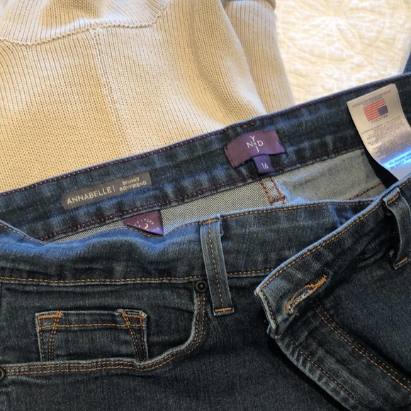 NYDJ skinny boyfriend, Annabelle, size16, dark wash - Picture 2 of 2